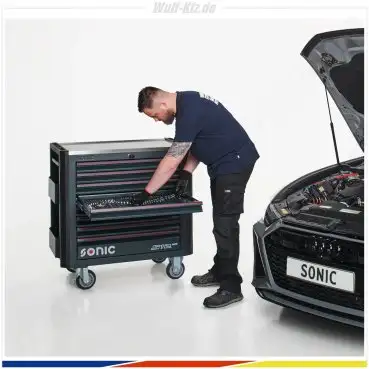 Sonic gefüllter Werkstattwagen NEXT S12XD / 887-tlg.